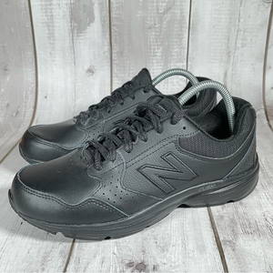 New Balance Womens WA411LK1 Black Athletic Walking Shoes‎ Size 9.5 Lace Up.